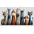 Whimsical Animal Lineup Wrapped Canvas Wall Art-165017565