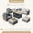 Outdoor Furniture And Sofa 7-Piece Set With Stove-102079211