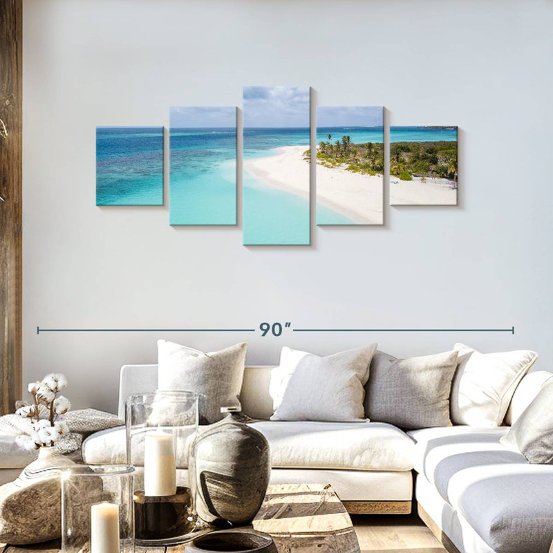 Pristine White Caribbean Hazelton, H 30 po x l 68 po