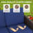 3-Piece Mix Brown Rattan Wicker Patio Outdoor Spacious Sofa Seating Group with Ottomans, Cushion-1571199949