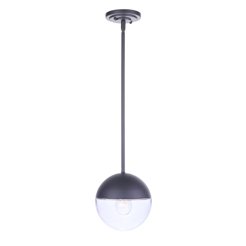 Luminaire suspendu d'extérieur 1 lumière H 8,19 po Azuzena, Minuit