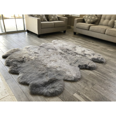 Tapis gris clair Whipkey Luxurious