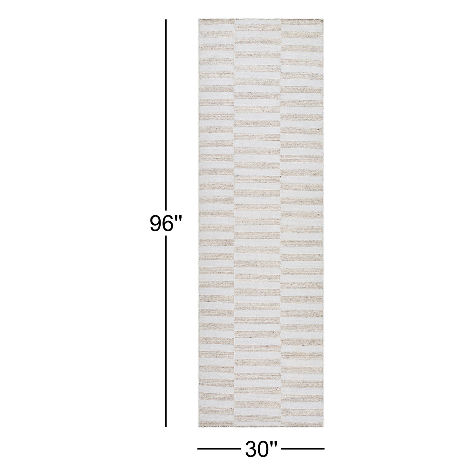 Edita Hand-Loomed Striped Rug, Runner 2'6" x 8'