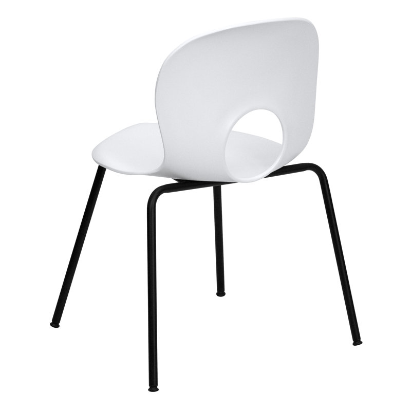 770 lb. Capacity Designer Plastic Stack Chair, Set of 10, White