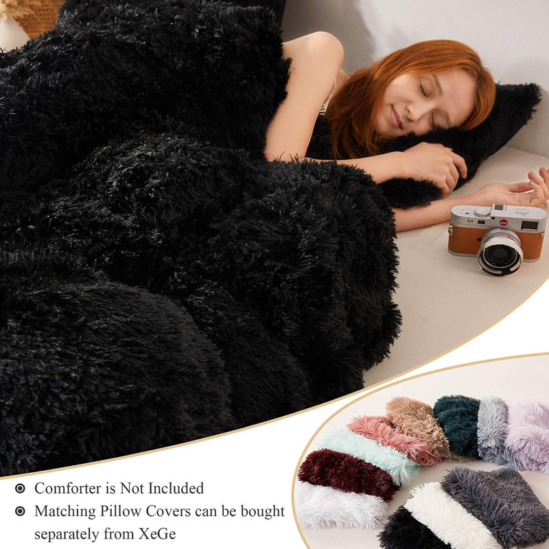 Ensemble de housse de couette et insert, Grand, Noir