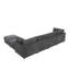 Canapé modulaire de coin avec repose-pieds Annai-1178610130