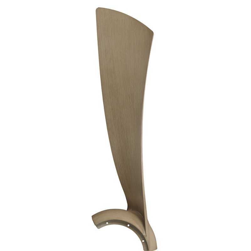Wrap Custom 52 inch Indoor/Outdoor Ceiling Fan Blade Set of 3 - Natural, Natural, 3.54" H x 25.94" W x 7.8" D