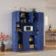 Garde-manger autoportant avec armoire latérale, tablettes de porte et tiroir-881637469