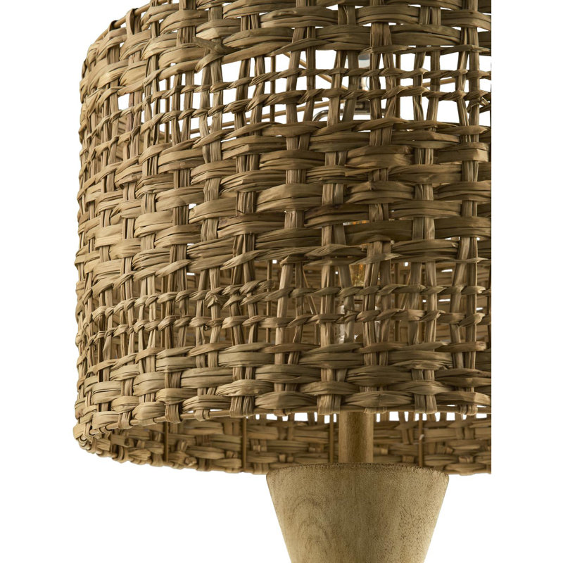 Lampe de table Ayrion, Transparent / gris clair, H 30,5 po x l 16 po x P 16 po