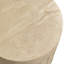 Table d'appoint Zenvio Modern Sculptural Fiberstone avec base festonnée-1324247331
