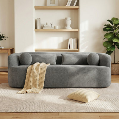 Canapé 86 po en chenille sans os