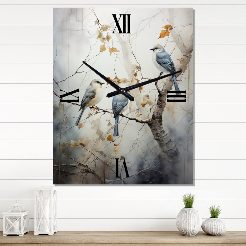 Très grande horloge murale Herbello, H 28 po x l 12 po x P 1 po