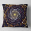 Fleurs De Fractale Avec Oreiller Violet Abstract