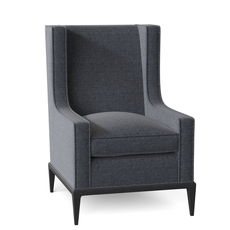 Fauteuil à oreilles 28 po Claxton, Espresso, Lin Libby
