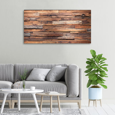 Wooden Wall - Wrapped Canvas Print