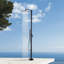 Système de douche extérieur autoportant 83,5 po en acier inoxydable avec douche à main-87980981