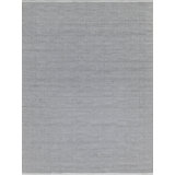 Rectangle Naples Geometric Handmade Flatweave Recycled P.E.T. Area Rug in Gray