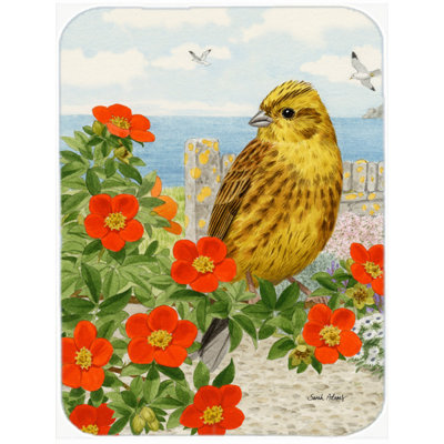 Caroline's Treasures Yellowhammer Glass Cutting Board