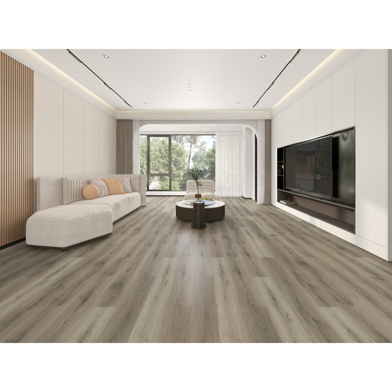 Harbor 7 In. X 48 In. 20Mil 5.5Mm Waterproof Rigid Core Luxury Vinyl Plank Flooring, Polished Chrome