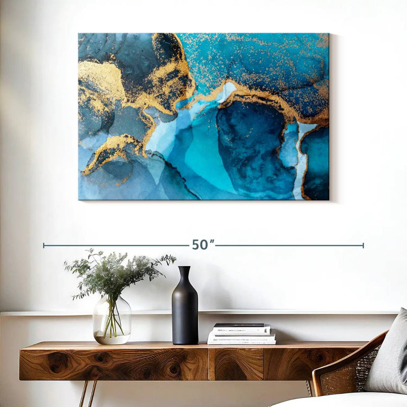 Avery Gold And Blue Marble
