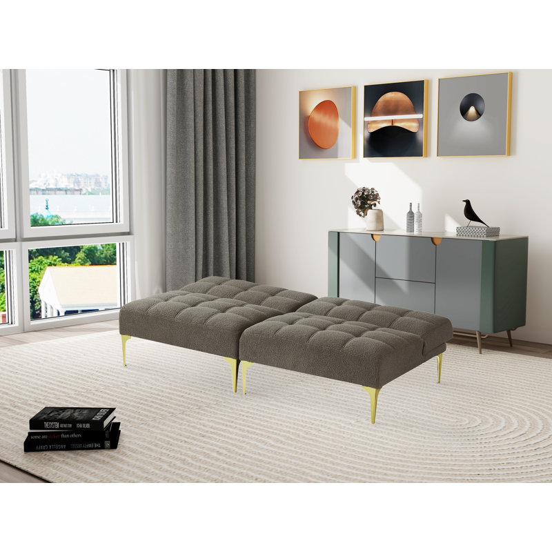 71.1'' Upholstered Futon, Taupe