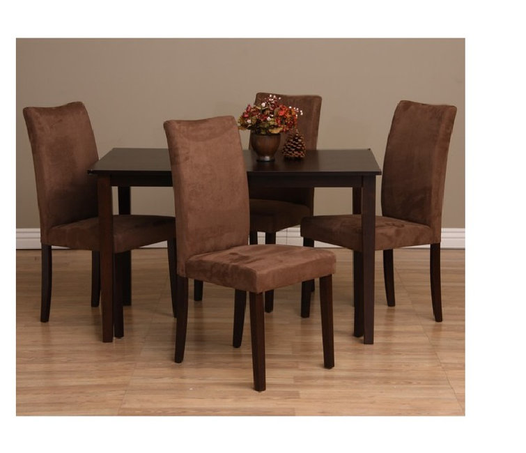 Evendale Solid Wood Top Four Leg Dining Set