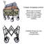 Chariot pliable pliable à 4 roues-113412557