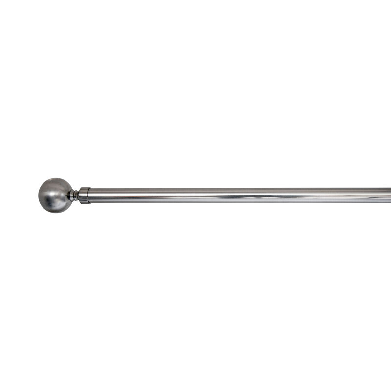 Tringle à rideaux simple, Étain, 48 à 86 po l