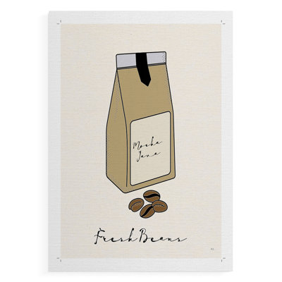 Fresh Beans -Canvas Print Only - NOT FRAMED