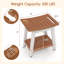 Banc de douche Tabouret de douche avec poignée et porte-savon-910389781