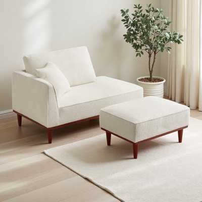 Chaise Lounge Indoor With Ottoman by Ivy Bronx