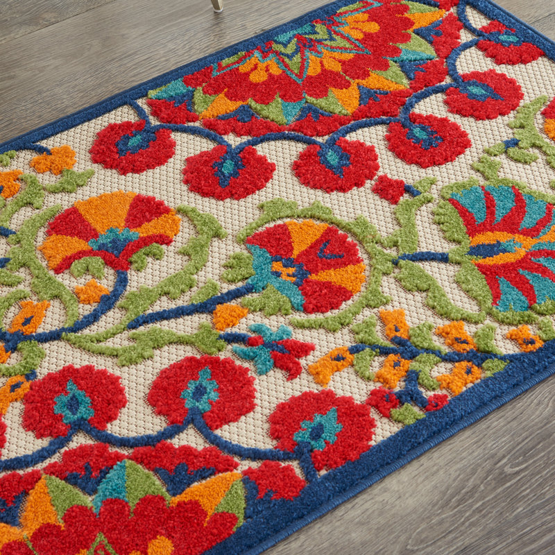 Eaglin Floral Indoor Rug, Runner 2'3" x 12'