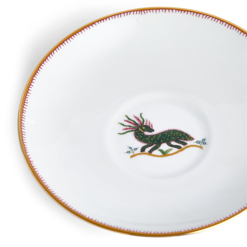 Wedgwood Kit Kemp Mythical Creatures Leigh Bone China Teacup & Saucer