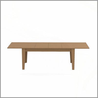 Table de salle à manger, grande table de cuisine extensible de 106,3 po