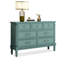 Armoire d'appoint en bois manufacturé bleu massif