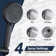 Rain Dual Shower Head 1.8 GPM GPM with Aerating