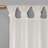Floral Embellished Cuff Tab Top Solid Curtain Panel-1028294512-1039536917