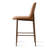 26 inch Faux Leather Counter Stools with Walnut Finish Metal Legs-754420464