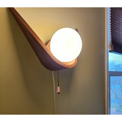 Applique murale en bois cintré Slung