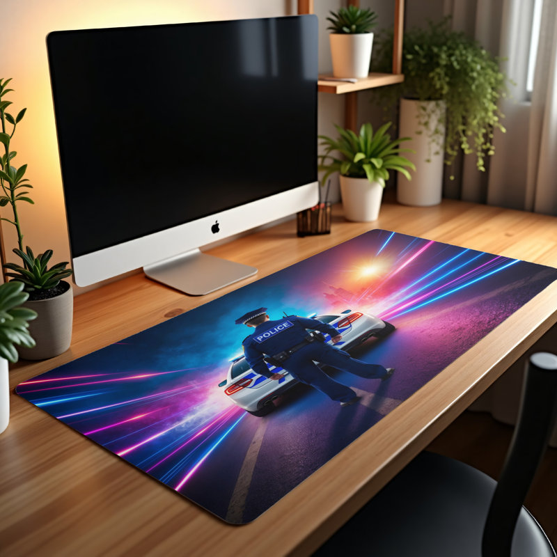 Polyester Desk Pad, 14.4x12.1