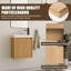 Ensemble de meuble-lavabo simple 18 po avec plateau en résine Paston-110325660