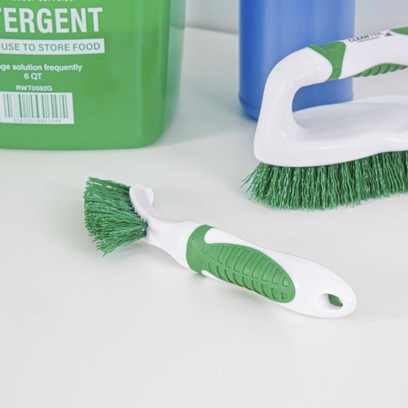 Ensemble de 100 outils de nettoyage en plastique vert et blanc