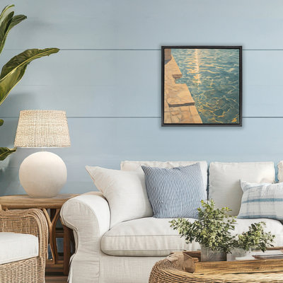 Sunlit Pool Reflection Floating Frame, design by Walker Noble