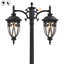 Lampadaire d'extérieur en aluminium 78 po avec crépuscule à l'aube