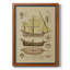 Toile encadrée de qualité supérieure Antique Ship Plan II - prête à être accrochée-30712035