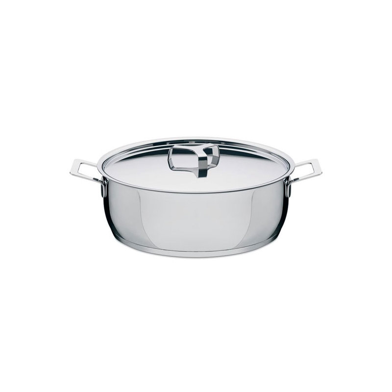 Pots&Pans Low Casserole with Two Handles, 3.94" H x 11.03" W x 14.97" L