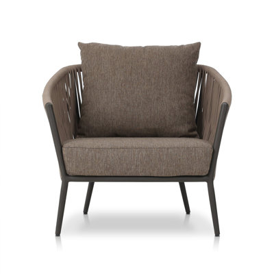 Chaise de patio avec coussins Toula