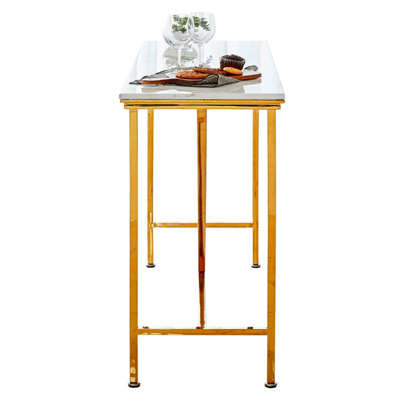 Metal Base Dining Table