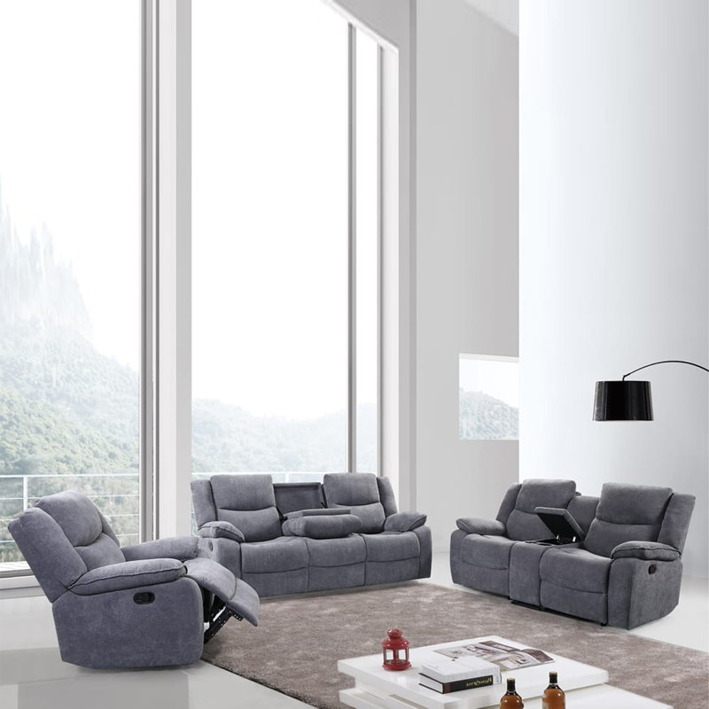 Ensemble de salon inclinable 3 pièces