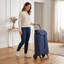 Chariot de magasinage à 2 roues Jet LN Joy, chariot léger en aluminium avec grand sac en denim lavable